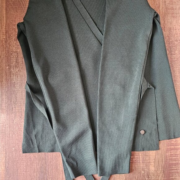 Ted Baker Gworji Long Sleeve Knit Wrap Top Blouse, Size 2, Emerald - Picture 7 of 14